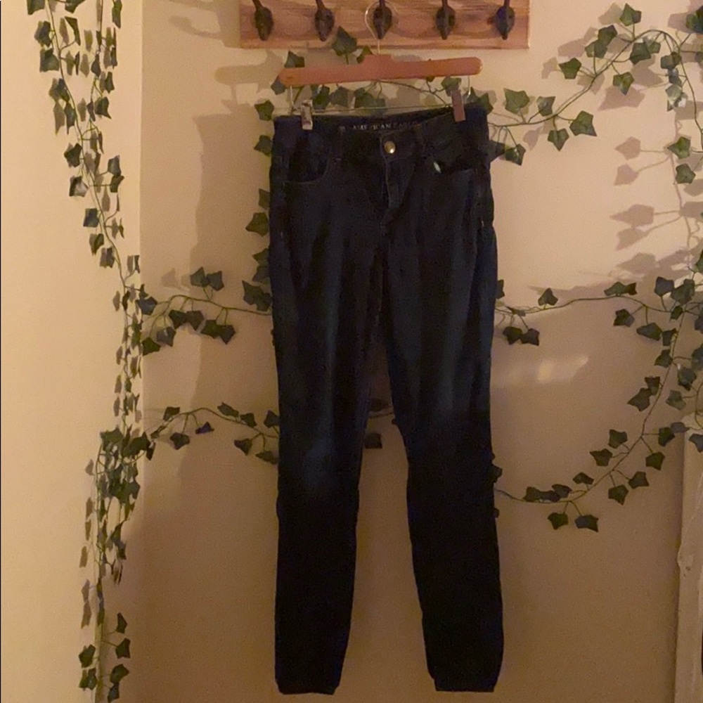AEO dark blue jeans